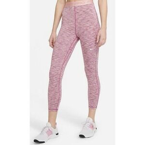 Nike Pro Dri‑Fit Women's Medium Crop Leggings Heather Pink Athletic